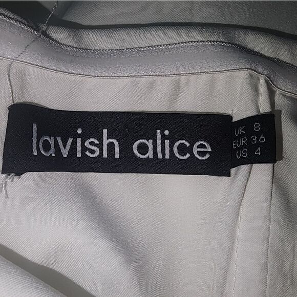 Lavish Alice Off the Shoulder Mini Dress Size 4 AS IS - Picture 9 of 10